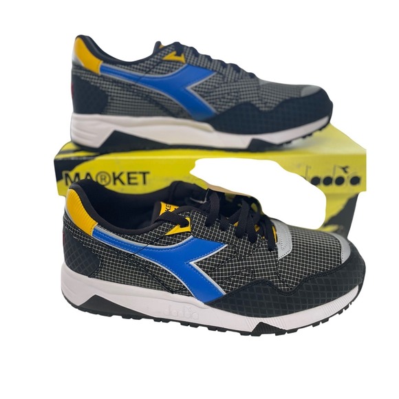 Diadora Wolverine Marvel Black Yellow Blue Sneakers Size 10 M Men's Shoes - Picture 3 of 14